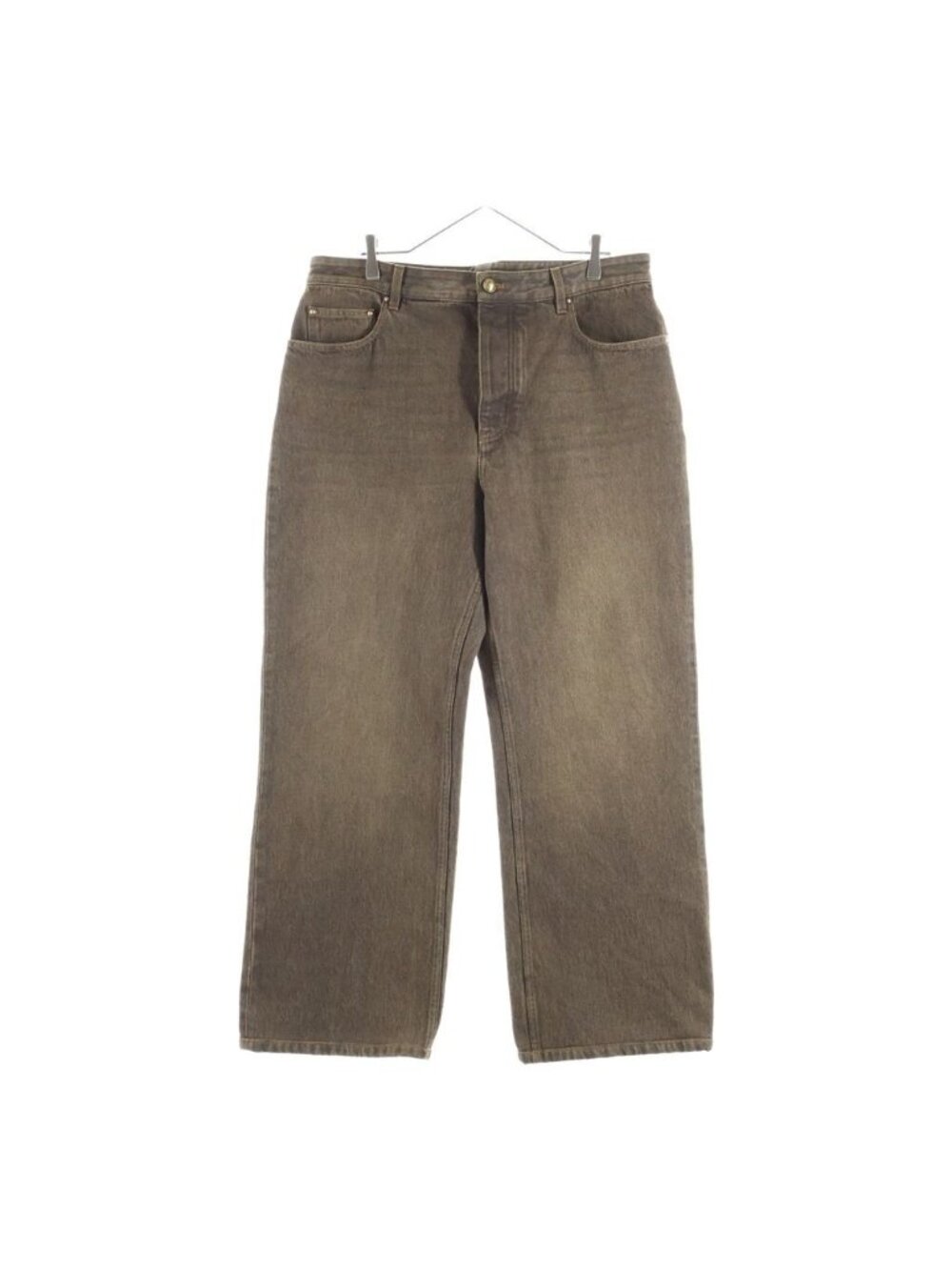 Louis Vuitton Coffee Indigo Wide Denim Pants Brown Jeans